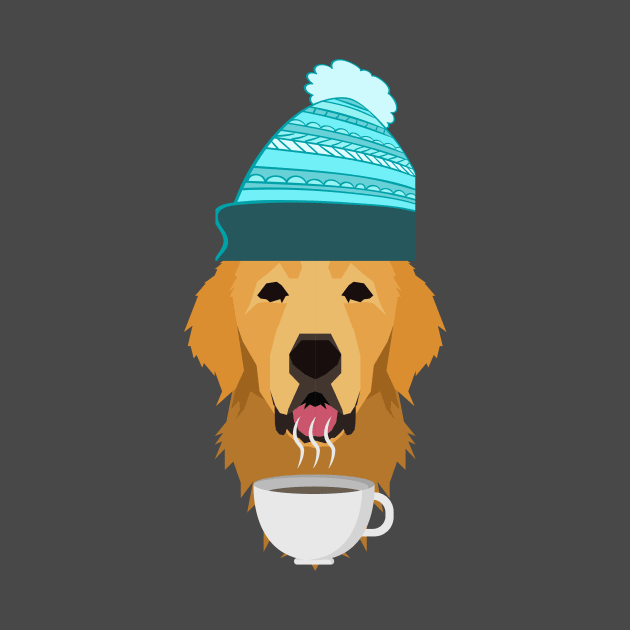 Hygge Golden Retirever Coffee cup shirt by Patricke116