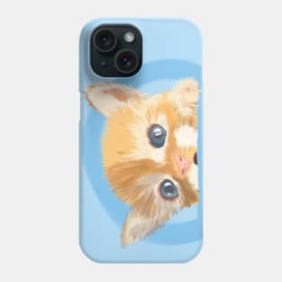 Peek a Boo Cute Little Kitten art Phone Case