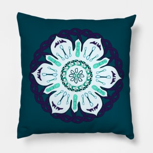 Rock Climbing Mandala Pillow