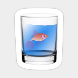 Goldfish in Glass Magnet