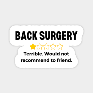 Back Surgery Get Get Well Soon Recovery Gift Magnet