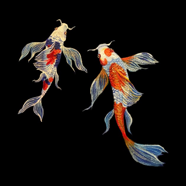 Butterfly koi by Jhartbynoodles_art