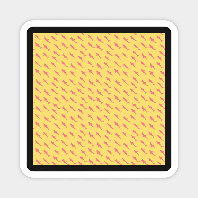 Shark Pattern Magnet by Radradrad