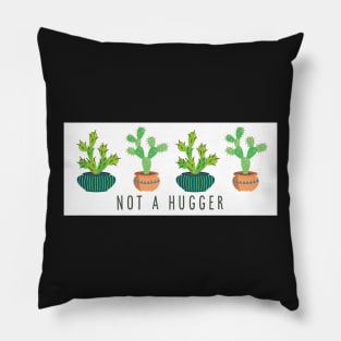 Not a hugger, cactus mug, cactus sticker, not a hugger cactus Pillow