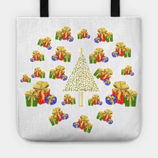 Christmas Tree & Gift Boxes Tote