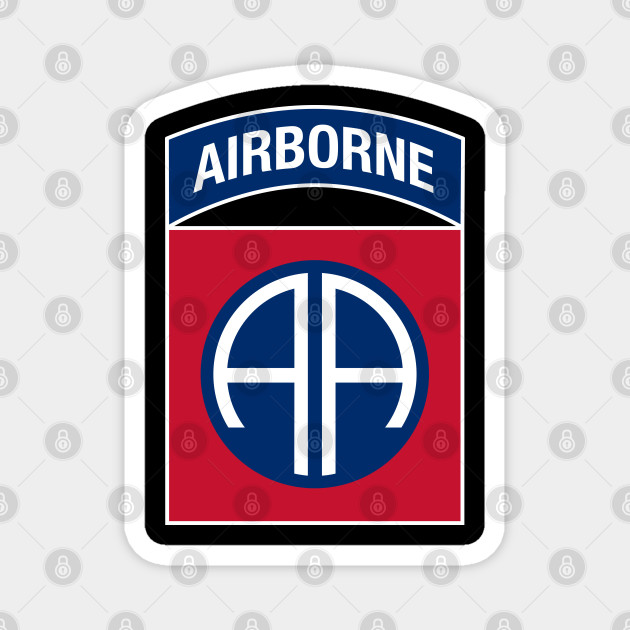 Red, White, and Blue Ribbon Magnet - 82nd Airborne Division Museum