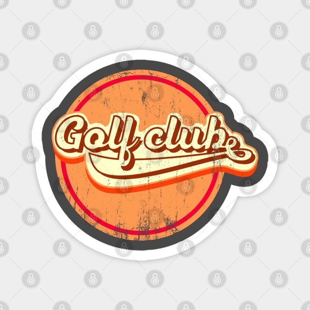 golf club retro Magnet by osvaldoport76