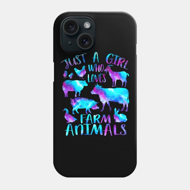 Just a girl who loves farm animals Phone Case by PrettyPittieShop