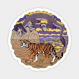 Tiger and Dragon Magnet