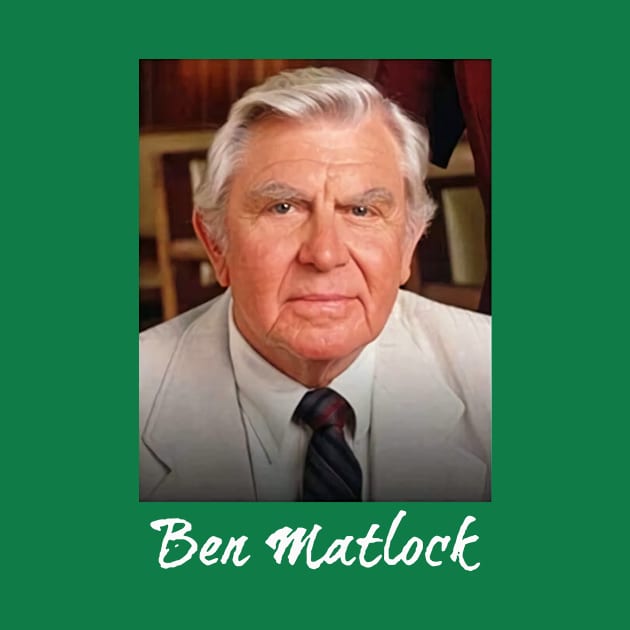 Cool Ben TV Matlock Funny Tv Lawyer Drama White Retro Vintage 8 by davidhedrick