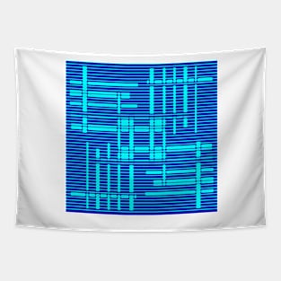 Blue lines, blue lines Tapestry