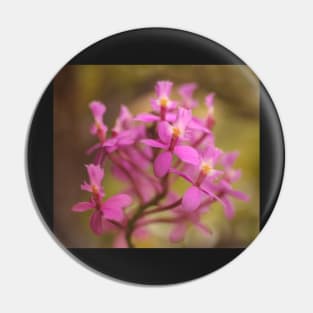 Crucifix Orchid Bunch Pin