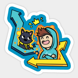 Denis Merch Stickers Teepublic - youtube denis daly roblox