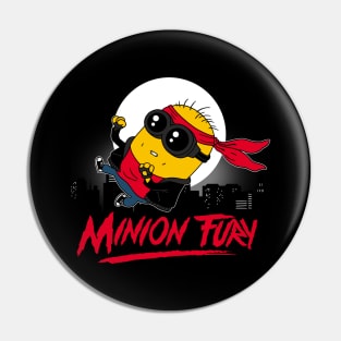 Funny Kung Fu 80's Retro Movie Cute Parody Pin