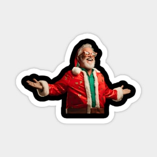 Cool Santa Claus in Stylish Festive Attire Magnet