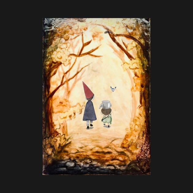 wirt, greg, and beatrice with watercolor background by OddityArts