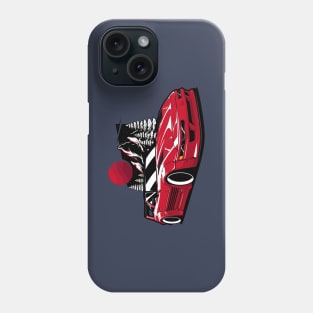 Red Corvette C4 Mountains Phone Case