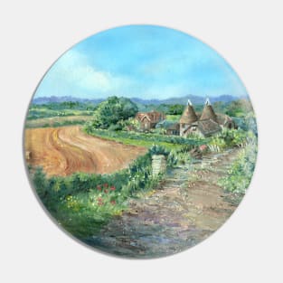 'An Oast House Farm in Haysden, Tonbridge' by Sonia Finch Pin