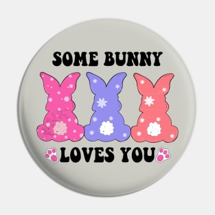 some bunny loves you easter Pin