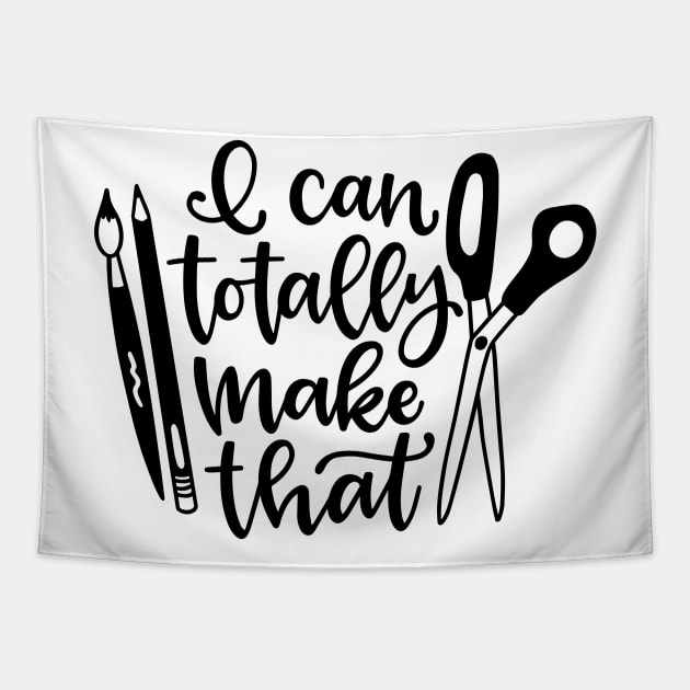 I can totally make that crafty person design Tapestry by kuallidesigns