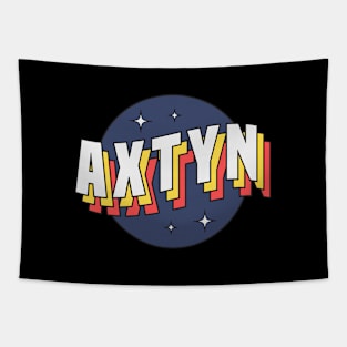 Axtyn - Colorful Layered Retro Letters Tapestry