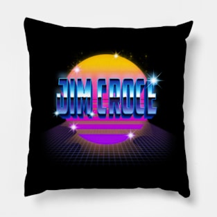 Design Jim Proud Name Birthday 70s 80s 90s Color Pillow