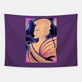 THE NIGHT OF ART DECO Tapestry