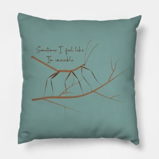 introverted stick bug Pillow