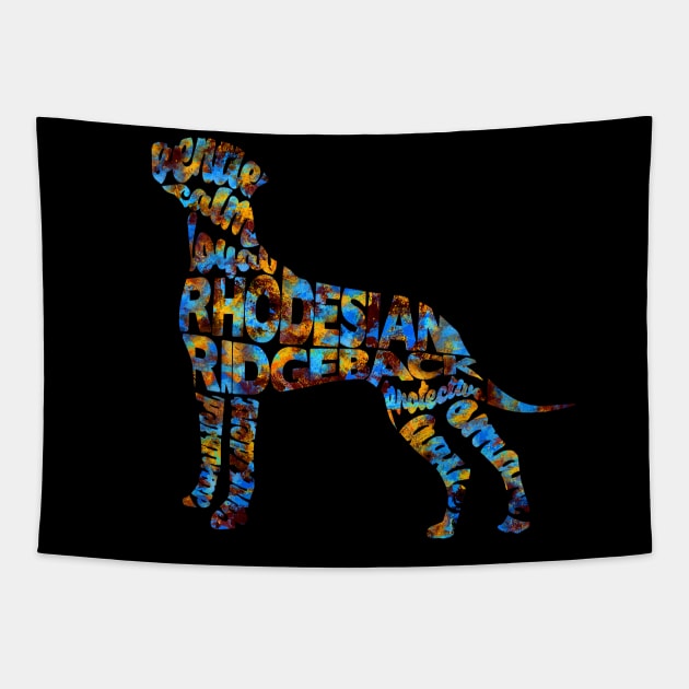 Rhodesian Ridgeback Tapestry by inspirowl