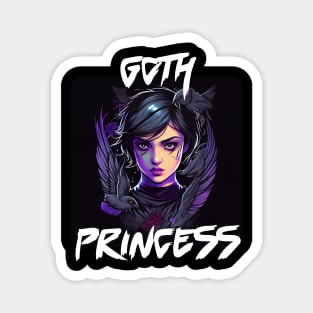 Digital Art Design Of A Goth Princess 1 Magnet