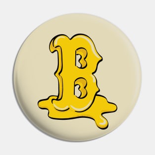 Yellow Letter B Pin