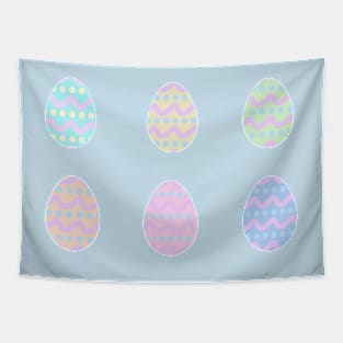 Pastel Pattern Easter Eggs Tapestry