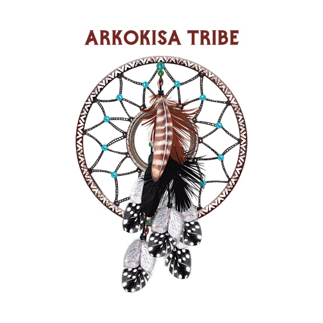 Arkokisa Native American Indian Retro Dreamcatcher Feather by The Dirty Gringo