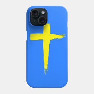 Holy Cross Yellow Phone Case