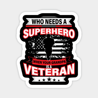 Superhero Veteran Magnet