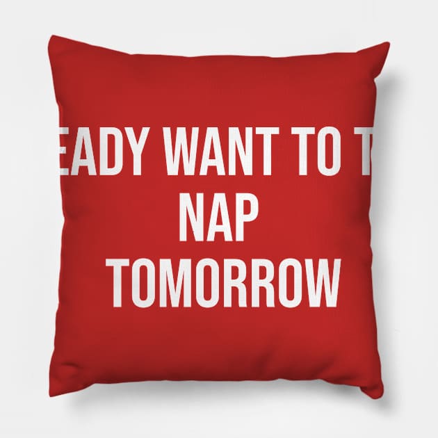 Funny Nap Pillow by Wordify