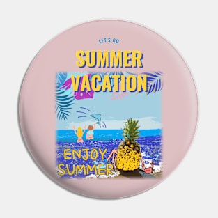 summer vacation Pin