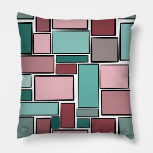 colorful abstract geometric pattern Pillow