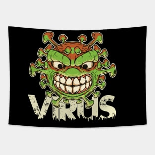 Covid Virus Tapestry
