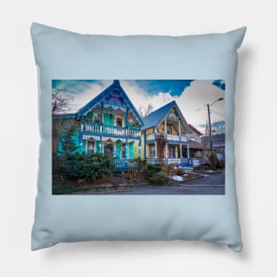 Victorian Gingerbread Cottages 3 Pillow