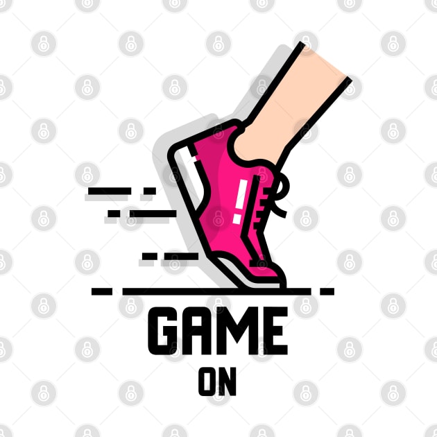 Game On running motivation pink by YungBick