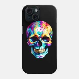 Colored Skull Design in Vibrant Vector Style Phone Case