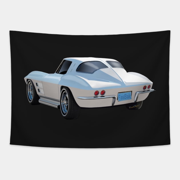 63 Vette Rear Tapestry by vivachas