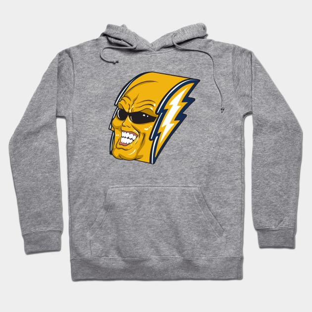 Vintage-Styled Hoodie cotton Long Sleeve La Chargers Football Bolt