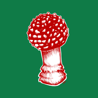 Amanita Muscaria in Red T-Shirt