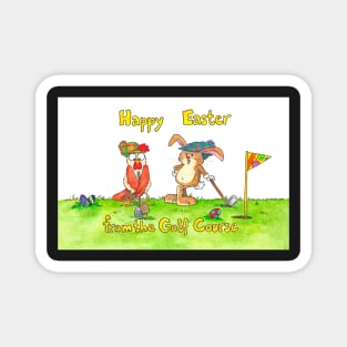 Easter Golf funny greeting card Magnet