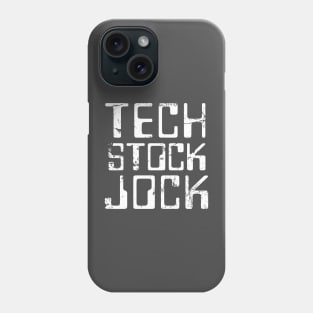 Tech Stock Jock (White) Phone Case