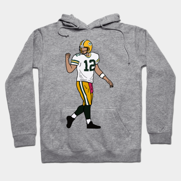 Aaron Rodgers Touchdown Celebration Green Bay Packers Nfl Hoodie Teepublic
