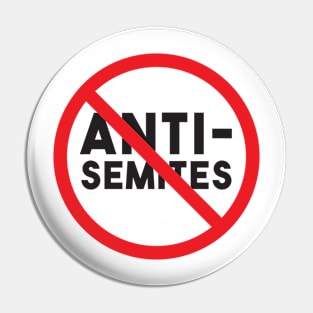 No Anti-Semites Pin