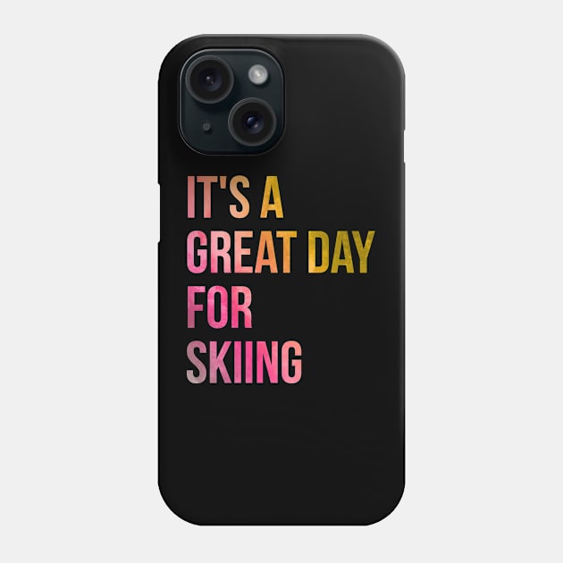 Skiing Phone Case by OKDave